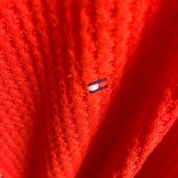 ✨TOMMY HILFIGER Womens Coral Long Sleeve With buttons Sz Small Sweater✨ - Picture 10 of 11